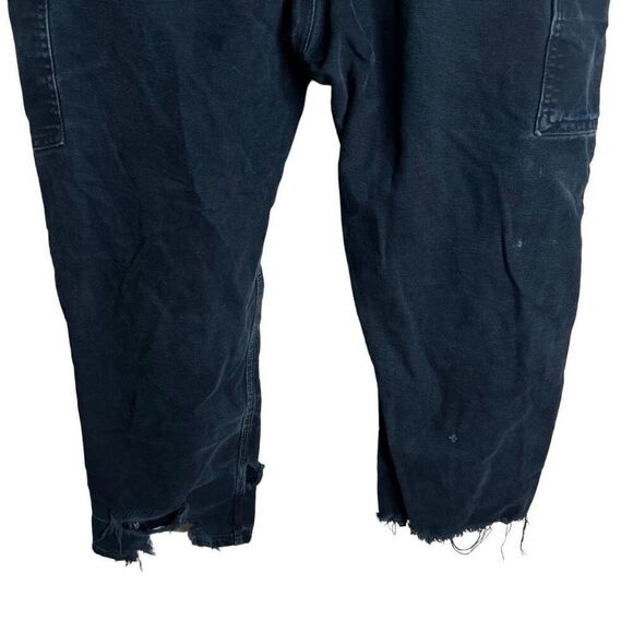 Vintage Distressed Carhartt Black Double Knee Pants Made In USA 38 - Picture 6 of 7